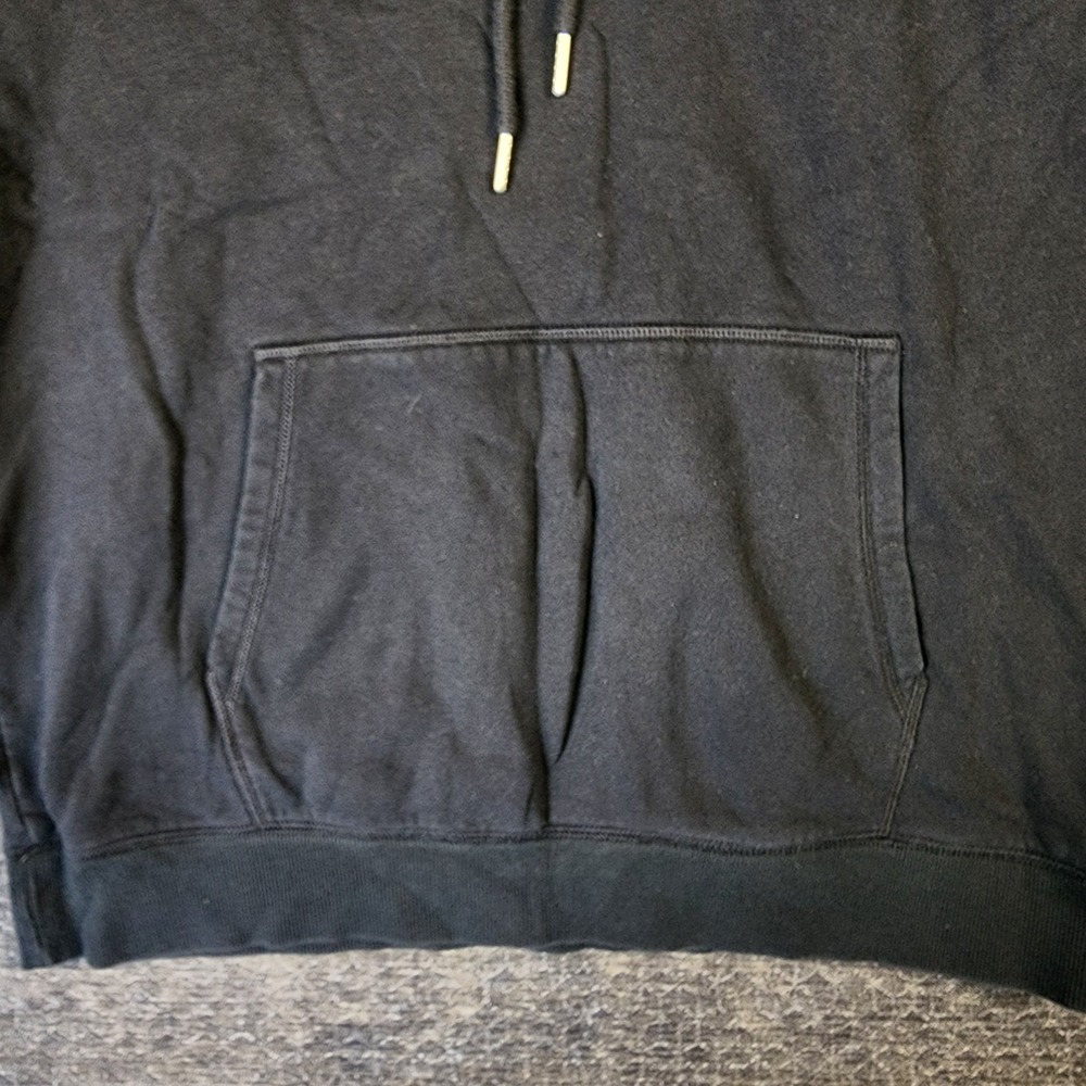 Champion Hoodie Men Large Black Classic Fleece Pullover Embroidered Logo - Picture 4 of 10